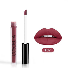 Load image into Gallery viewer, COSCELIA 15 Colors Waterproof Matte Lipstick Red Lip Long Lasting Lipstick Matte For Makeup Red Lip Matte Long Lasting Gift