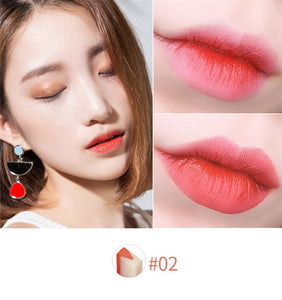 Fashion Korean Bite Lipstick V Cutting Two Tone Tint Silky Long Lasting Moisturzing Nourishing Lipstick Balm Lip Cosmetic Makeup