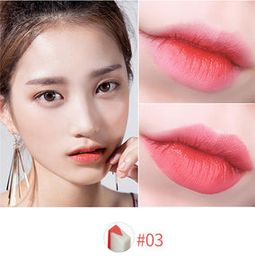 Fashion Korean Bite Lipstick V Cutting Two Tone Tint Silky Long Lasting Moisturzing Nourishing Lipstick Balm Lip Cosmetic Makeup