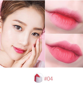 Fashion Korean Bite Lipstick V Cutting Two Tone Tint Silky Long Lasting Moisturzing Nourishing Lipstick Balm Lip Cosmetic Makeup