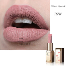 Load image into Gallery viewer, Pudaier Matte Lipstick Waterproof Lip Makeup 26Colors Long Lasting Moisturizer Lip Tint Black Pigment Sexy rouge a levre mat