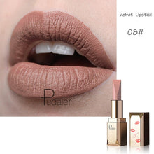 Load image into Gallery viewer, Pudaier Matte Lipstick Waterproof Lip Makeup 26Colors Long Lasting Moisturizer Lip Tint Black Pigment Sexy rouge a levre mat