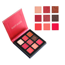 Load image into Gallery viewer, Beauty Glazed 9-Colors Matte Palette Eyeshadow Waterproof Nude Pressed Glitter Makeup Eyeshadow Palette Paleta De Sombra TSLM2