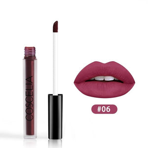 COSCELIA Matte Lipstick Waterproof Makeup Lip Gloss Lip Stick Top Quality Long Lasting Lipgloss Sexy Cosmetics Lips