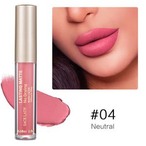 Make Up Waterproof Nude Lipstick Long Lasting Liquid Matte Lipstick Kit Lip Gloss Cosmetics Lipgloss Lip Makeup YF2018