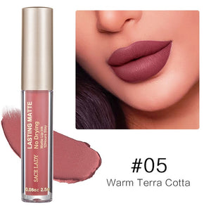 Make Up Waterproof Nude Lipstick Long Lasting Liquid Matte Lipstick Kit Lip Gloss Cosmetics Lipgloss Lip Makeup YF2018