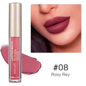 Make Up Waterproof Nude Lipstick Long Lasting Liquid Matte Lipstick Kit Lip Gloss Cosmetics Lipgloss Lip Makeup YF2018