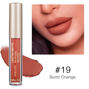 Make Up Waterproof Nude Lipstick Long Lasting Liquid Matte Lipstick Kit Lip Gloss Cosmetics Lipgloss Lip Makeup YF2018