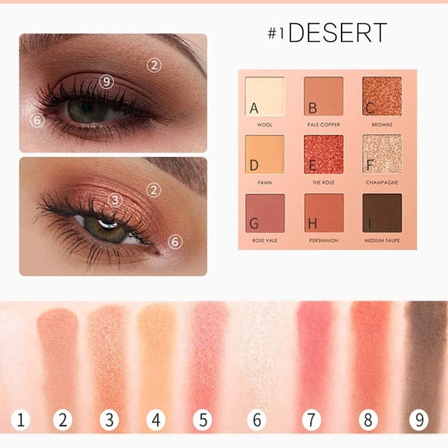 TYA 2019 Matte Eyeshadow Palette Nude Minerals Professional Eye Shadow Powder Pigment Cosmetic Waterproof Matte Makeup Eyeshadow