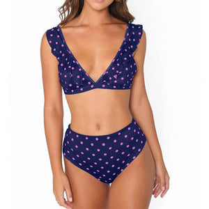 Sexy Dot Push Up Bekini Women Swimwear High Quality Women Swimming Wear Candy Colors Beachwear