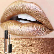 Load image into Gallery viewer, FOCALLURE Lipstick Lip Makeup Long Lasting Pigment Nude Gold Metallic Lipgloss Matte Liquid Velvet Metal Lipstick 25 Colors