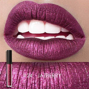 FOCALLURE Lipstick Lip Makeup Long Lasting Pigment Nude Gold Metallic Lipgloss Matte Liquid Velvet Metal Lipstick 25 Colors