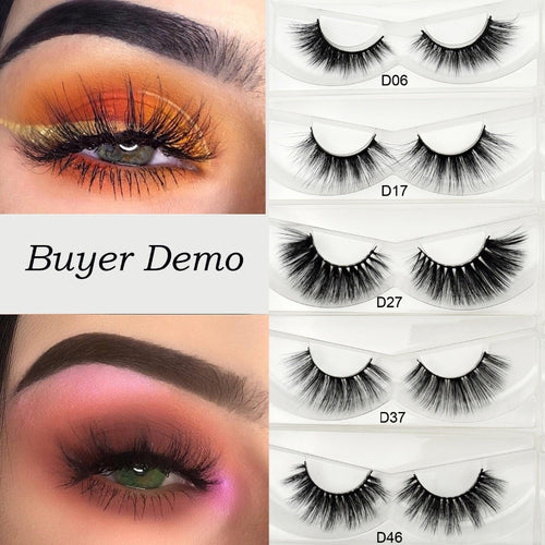 Visofree Eyelashes 3D Silk Eyelashes Hand Made Natural Long Faux Mink Lashes Vegan Cruelty Free False Lashes Maquiagem Makeup