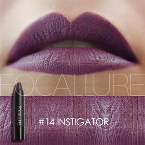 FOCALLURE 19 Colors Matte Lipsticks Waterproof Matte Lipstick Lip Sticks Cosmetic Easy to Wear Matte Batom Makeup Lipstick