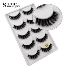 Load image into Gallery viewer, 3D Eyelashes Hand made Reusable Natural Long Eyelashes 3D Mink Lashes Soft Dramatic Eye lashes For Makeup Cilios Mink Maquiagem