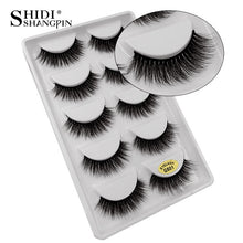 Load image into Gallery viewer, 3D Eyelashes Hand made Reusable Natural Long Eyelashes 3D Mink Lashes Soft Dramatic Eye lashes For Makeup Cilios Mink Maquiagem