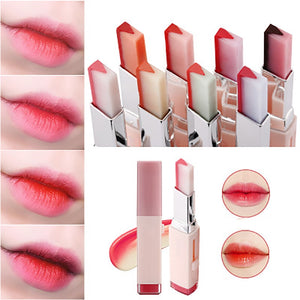 Fashion Korean Bite Lipstick V Cutting Two Tone Tint Silky Long Lasting Moisturzing Nourishing Lipstick Balm Lip Cosmetic Makeup