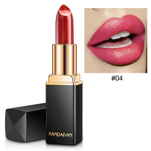 HANDAIYAN Brand Makeup Chameleon Lipstick Long Lasting Pearly Lip Gloss Fashion Lip Stick Red Velvet maquiagem TSLM2