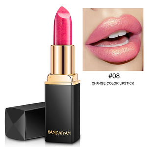 HANDAIYAN Brand Makeup Chameleon Lipstick Long Lasting Pearly Lip Gloss Fashion Lip Stick Red Velvet maquiagem TSLM2