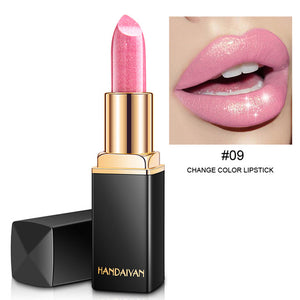 HANDAIYAN Brand Makeup Chameleon Lipstick Long Lasting Pearly Lip Gloss Fashion Lip Stick Red Velvet maquiagem TSLM2