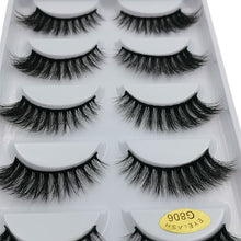 Load image into Gallery viewer, 3D Eyelashes Hand made Reusable Natural Long Eyelashes 3D Mink Lashes Soft Dramatic Eye lashes For Makeup Cilios Mink Maquiagem