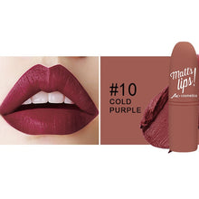 Load image into Gallery viewer, MK Waterproof Long Lasting Metallic Matte Lipstick 16 Colors Lips Makeup Cosmetics Shimmer Velvety Lipgloss Matte Lipstick Batom