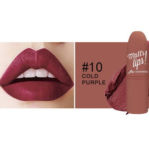 MK Waterproof Long Lasting Metallic Matte Lipstick 16 Colors Lips Makeup Cosmetics Shimmer Velvety Lipgloss Matte Lipstick Batom