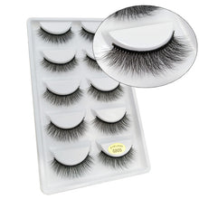 Load image into Gallery viewer, 3D Eyelashes Hand made Reusable Natural Long Eyelashes 3D Mink Lashes Soft Dramatic Eye lashes For Makeup Cilios Mink Maquiagem