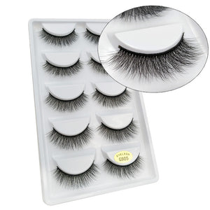 3D Eyelashes Hand made Reusable Natural Long Eyelashes 3D Mink Lashes Soft Dramatic Eye lashes For Makeup Cilios Mink Maquiagem