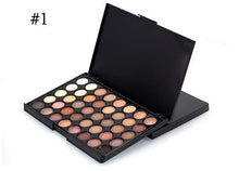 Load image into Gallery viewer, 40 Colors Matte Shimmer Eyeshadow Makeup Palette Warm Earth Color Eye Shadow Pallete Long Lasting Easywear Eyes Makeup