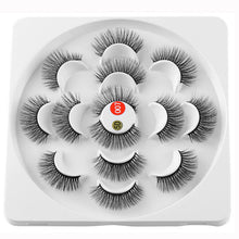 Load image into Gallery viewer, 7 Pairs 3D Mink Hair False Eyelashes 25mm Lashes Thick Long Wispy Fluffy Handmade Cruelty-free Mink Eyelash Makeup Tools