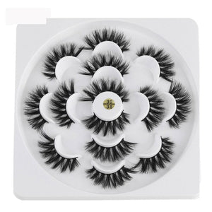 7 Pairs 3D Mink Hair False Eyelashes 25mm Lashes Thick Long Wispy Fluffy Handmade Cruelty-free Mink Eyelash Makeup Tools
