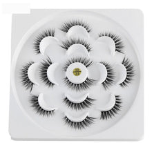 Load image into Gallery viewer, 7 Pairs 3D Mink Hair False Eyelashes 25mm Lashes Thick Long Wispy Fluffy Handmade Cruelty-free Mink Eyelash Makeup Tools