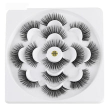 Load image into Gallery viewer, 7 Pairs 3D Mink Hair False Eyelashes 25mm Lashes Thick Long Wispy Fluffy Handmade Cruelty-free Mink Eyelash Makeup Tools