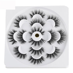7 Pairs 3D Mink Hair False Eyelashes 25mm Lashes Thick Long Wispy Fluffy Handmade Cruelty-free Mink Eyelash Makeup Tools