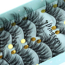 Load image into Gallery viewer, 10 Pairs 3D Soft Faux Mink Hair False Eyelashes Natural Messy Eyelash Crisscross Wispy Fluffy Lashes Extension Eye Makeup Tools