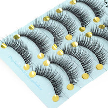 Load image into Gallery viewer, 10 Pairs 3D Soft Faux Mink Hair False Eyelashes Natural Messy Eyelash Crisscross Wispy Fluffy Lashes Extension Eye Makeup Tools