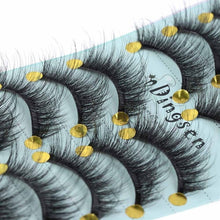 Load image into Gallery viewer, 10 Pairs 3D Soft Faux Mink Hair False Eyelashes Natural Messy Eyelash Crisscross Wispy Fluffy Lashes Extension Eye Makeup Tools