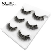 Load image into Gallery viewer, New 3 pairs natural false eyelashes fake lashes long makeup 3d mink lashes extension eyelash mink eyelashes for beauty #X11