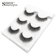 Load image into Gallery viewer, New 3 pairs natural false eyelashes fake lashes long makeup 3d mink lashes extension eyelash mink eyelashes for beauty #X11