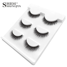 Load image into Gallery viewer, New 3 pairs natural false eyelashes fake lashes long makeup 3d mink lashes extension eyelash mink eyelashes for beauty #X11