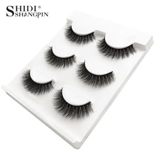 Load image into Gallery viewer, New 3 pairs natural false eyelashes fake lashes long makeup 3d mink lashes extension eyelash mink eyelashes for beauty #X11