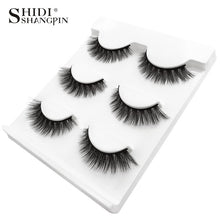 Load image into Gallery viewer, New 3 pairs natural false eyelashes fake lashes long makeup 3d mink lashes extension eyelash mink eyelashes for beauty #X11