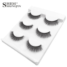 Load image into Gallery viewer, New 3 pairs natural false eyelashes fake lashes long makeup 3d mink lashes extension eyelash mink eyelashes for beauty #X11