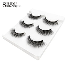 Load image into Gallery viewer, New 3 pairs natural false eyelashes fake lashes long makeup 3d mink lashes extension eyelash mink eyelashes for beauty #X11