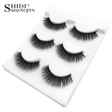 Load image into Gallery viewer, New 3 pairs natural false eyelashes fake lashes long makeup 3d mink lashes extension eyelash mink eyelashes for beauty #X11