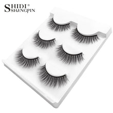 Load image into Gallery viewer, New 3 pairs natural false eyelashes fake lashes long makeup 3d mink lashes extension eyelash mink eyelashes for beauty #X11