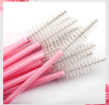 Load image into Gallery viewer, 50PCS Eyelash Brushes Eyelash Extension Brushes Disposable Eye Lash Cleaning Mascara Wands Applicator Cosmetic Makeup Tools