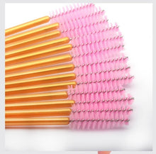 Load image into Gallery viewer, 50PCS Eyelash Brushes Eyelash Extension Brushes Disposable Eye Lash Cleaning Mascara Wands Applicator Cosmetic Makeup Tools