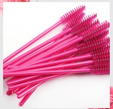 Load image into Gallery viewer, 50PCS Eyelash Brushes Eyelash Extension Brushes Disposable Eye Lash Cleaning Mascara Wands Applicator Cosmetic Makeup Tools